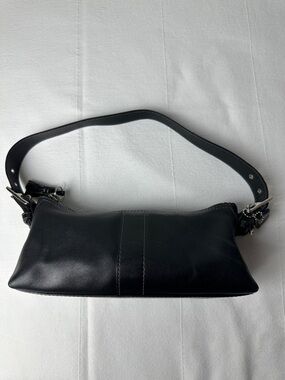 Coach Black Leather Shoulder Bag